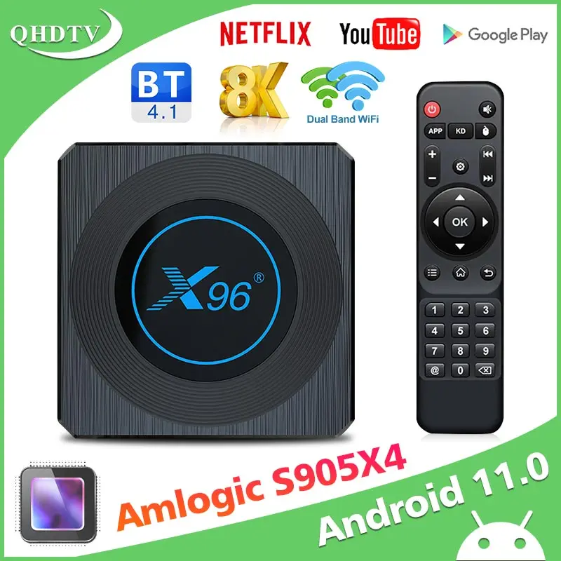 Приставка Смарт-ТВ X96 X4 Android 11 0 Amlogic S905X4 | Электроника