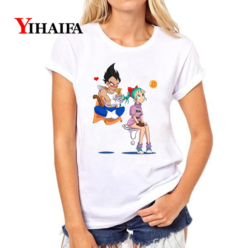 YIHAIFA Новая женская спортивная футболка blusa Dragon Ball Vegeta Bulma Lover Graphics Tee Повседневный