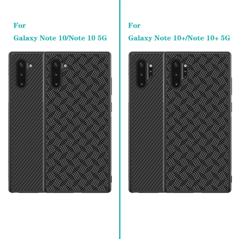 Для samsung Galaxy Note 10 10+ Plus Pro 5G чехол NILLKIN чехол из синтетического волокна карбоновый PP пластиковый чехол для samsung Note10 Plus