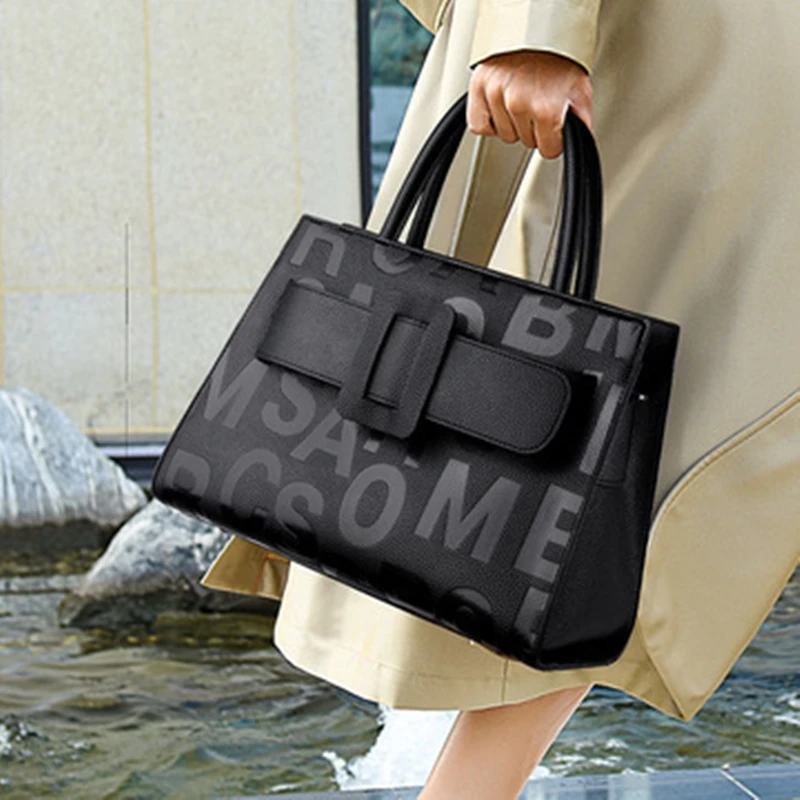 

2021 Fashion Genuine Leather Purses and Handbags Luxury Designer Women Shoulder Messenger Bags Letter Sacos De Mujer De Vestir