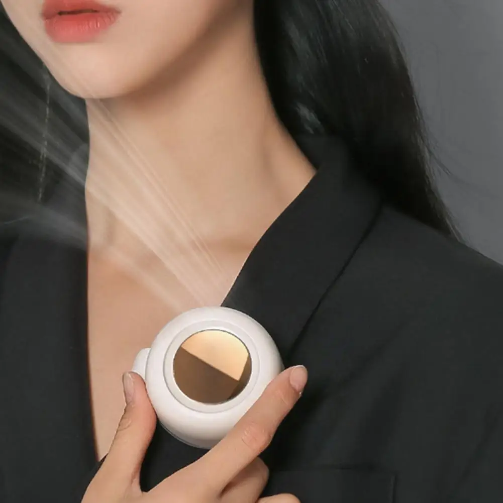 

Handheld Fan Clip Design 360 Degree Adjustable Compact Mini Hanging Neck Fan Summer Cooler For Outdoor Travel Office