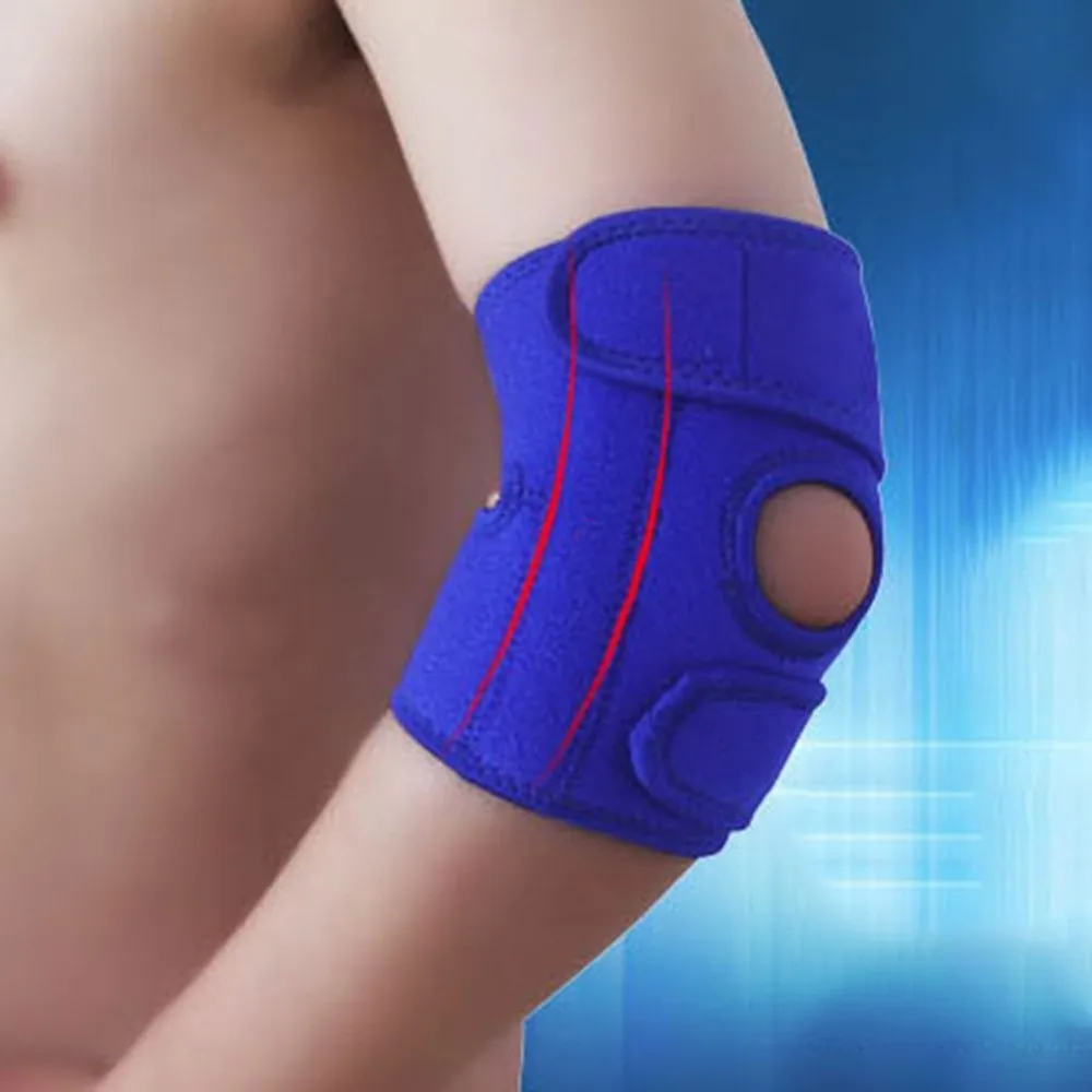 

Adjustable Elbow Support Unisex Wrap Brace for Gym Sport Injury Pain Tennis Sports Safety Elbow Pads