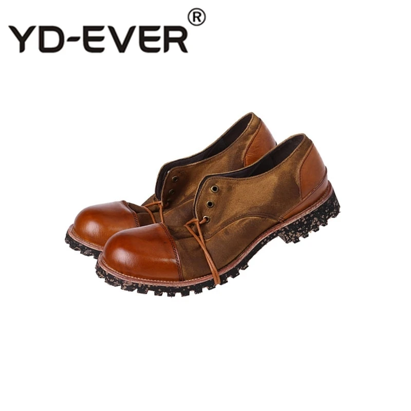 Итальянские мужские туфли-оксфорды ручной работы из натуральной кожи