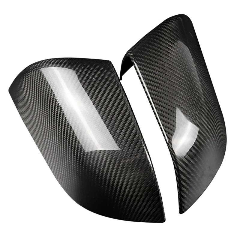 

Real Carbon Fiber Car Side Mirror Cover Rearview Mirrors Trim for Tesla Model 3 2018-2019