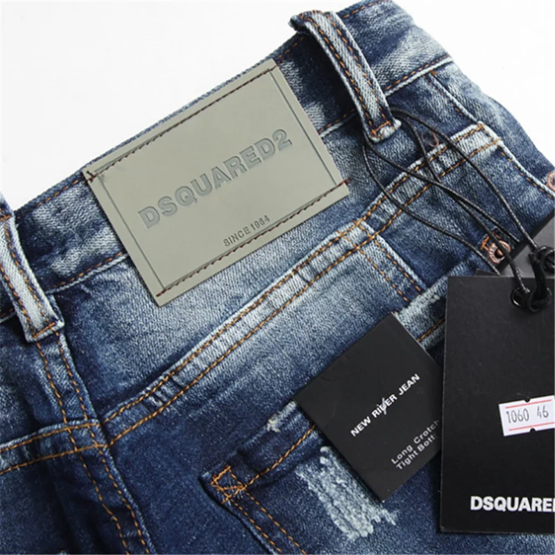 

2021 Spring New Designer DSQUARED2 Mens Jeans Pants D2 Breathable Casual Street Trousers DSQ2 Men Pants