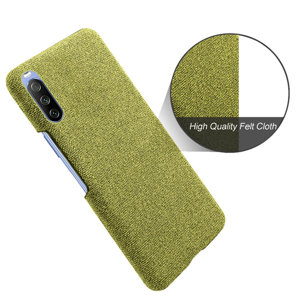 

Sony Xperia 10 III Case Luxury Fabric Antiskid Cover For Sony X Peria 10III Funda Cloth Coque For Sony Xperia10 III 5G 6.0" Capa