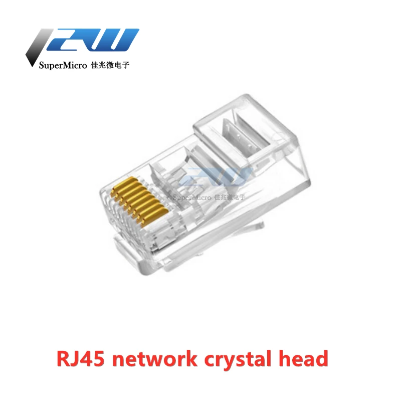5 шт./лот Сетевая розетка RJ45 сетевой кабель порт интерфейса Кристальное основание