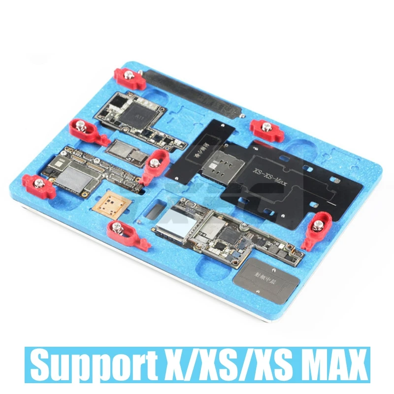 Зажим для ремонта печатной платы iPhone X XS MAX олово посадки материнской с трафаретом