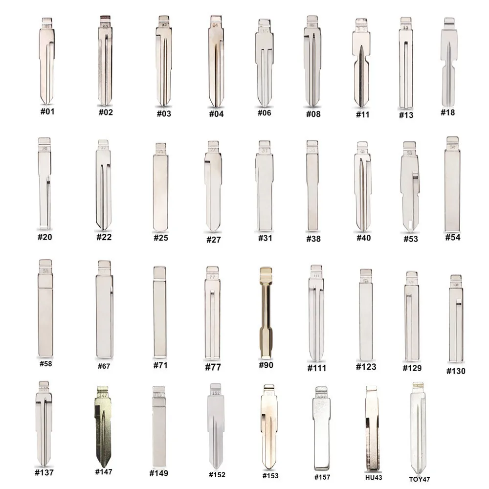 

35pcs/set Car Key Blade For KD VVDI Blank Uncut Flip Remote Replacement Blank For Renault Toyota BMW VW AUDI PSA Peugeot Citroen