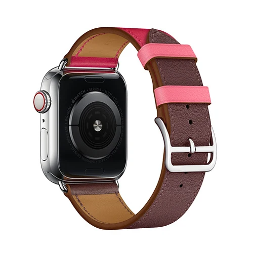 Кожаный ремешок для Apple watch 4, 5, ремешок 44 мм, 40 мм, iWatch 38 мм, 42 мм, ремешок из натуральной кожи, браслет для Apple watch 3, 2, 1, 42 - Цвет ремешка: 6