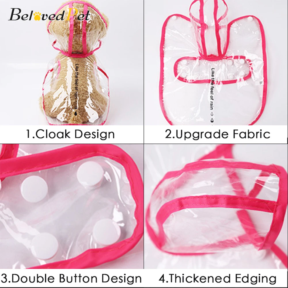 Прозрачная Водонепроницаемая осветительная куртка для собак и кошек аксессуары