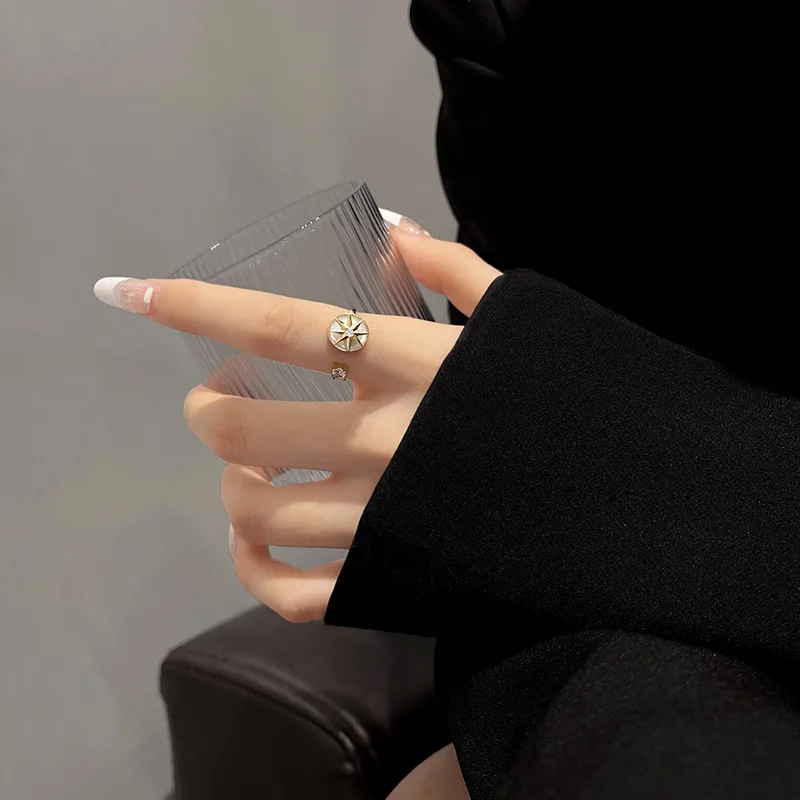 Женское регулируемое кольцо на указательный палец с цветком | Украшения и