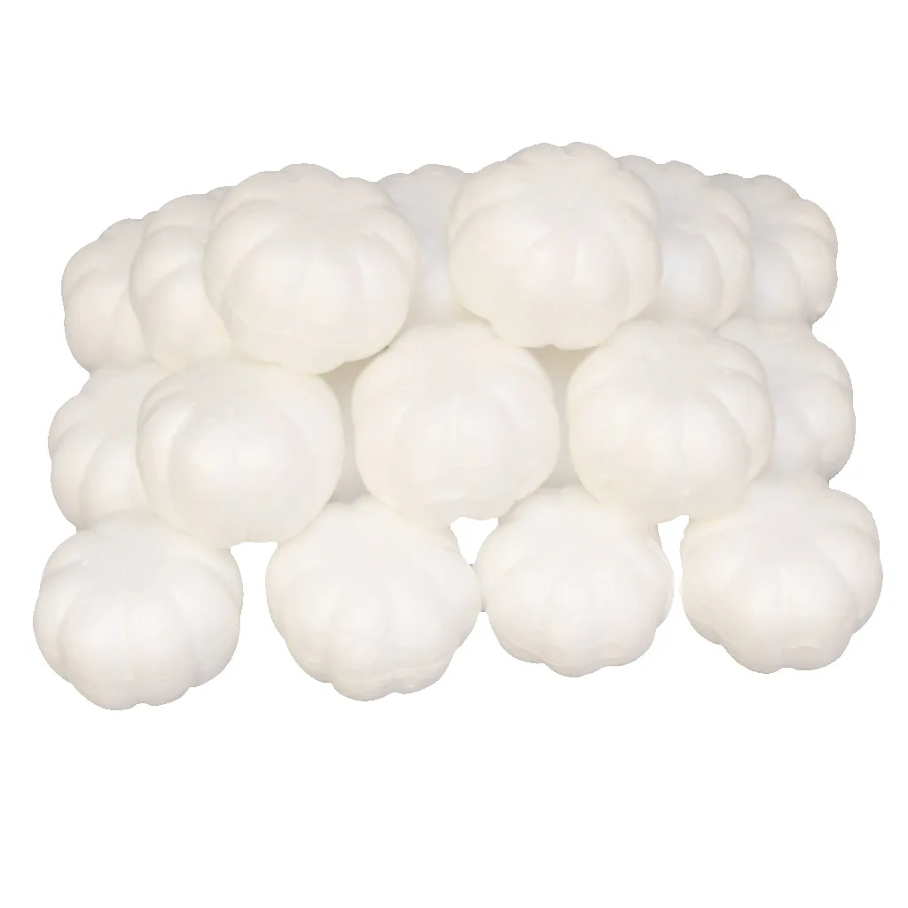 

20pcs Creative Halloween Pumpkin Polystyrene Styrofoam Foam DIY Materials