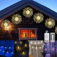 fireworks christmas festoon led lights 180leds garland curtain icicle light decoration for room terrace window garden wedding