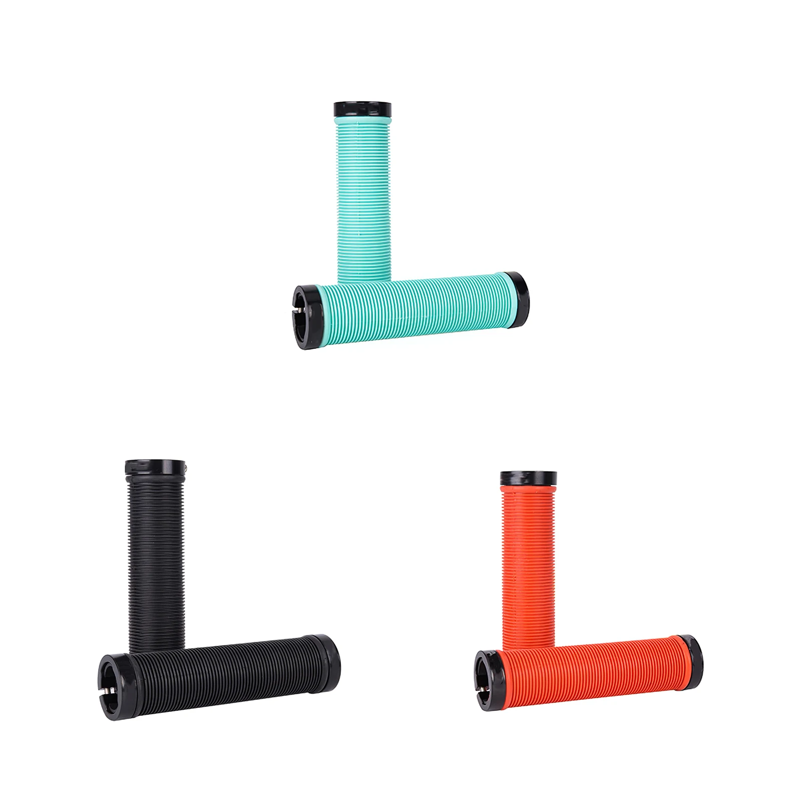 

2pcs Plastic Mountain Bike Handlebar Non-Slip Bike Handlebar Locking Grips Comfortable Bicycle Handle Bar Cover Replacement Kit