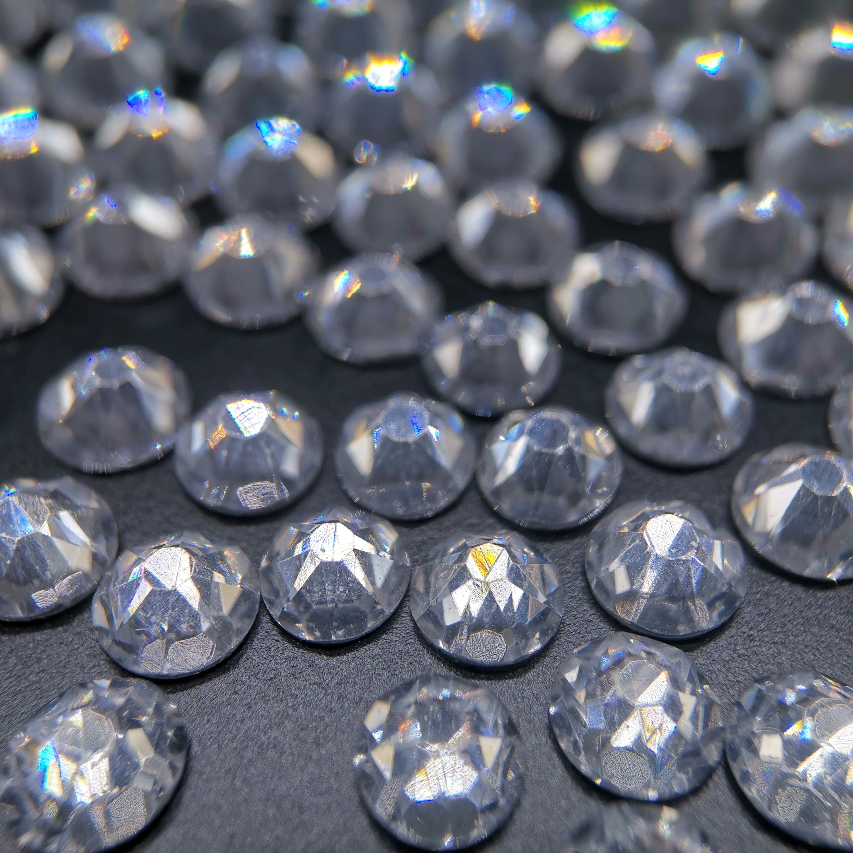 Diamantes de imitación Hotfix Flatback Strass, Cristal suelto, Cristal transparente, 5Mm AAAAA,...