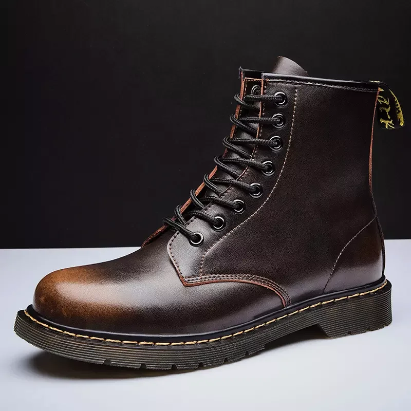 Кожаные мужские Ботинки Martin ботинки Мужская зимняя обувь модная мужская 2019