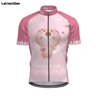 SPTGRVO дышащая унисекс белая мультяшная свинья Велоспорт Джерси дорожный велосипед одежда розовая велосипедная команда с коротким рукавом велосипедная одежда рубашка
