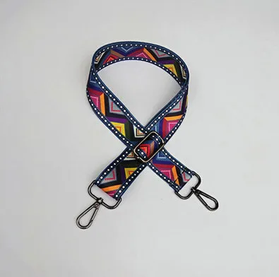 V HJKLNylon красочная женская сумка через плечо с ремешком для Кроссбоди Радужная сумка аксессуары ручка Сумочка Кошелек ремень сумка ремень бандолера - Цвет: V