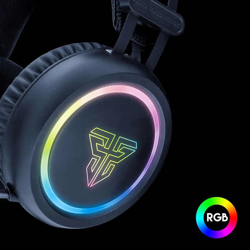 Новые наушники гарнитура RGB светильник Проводной USB мягкий Регулируемый для игры