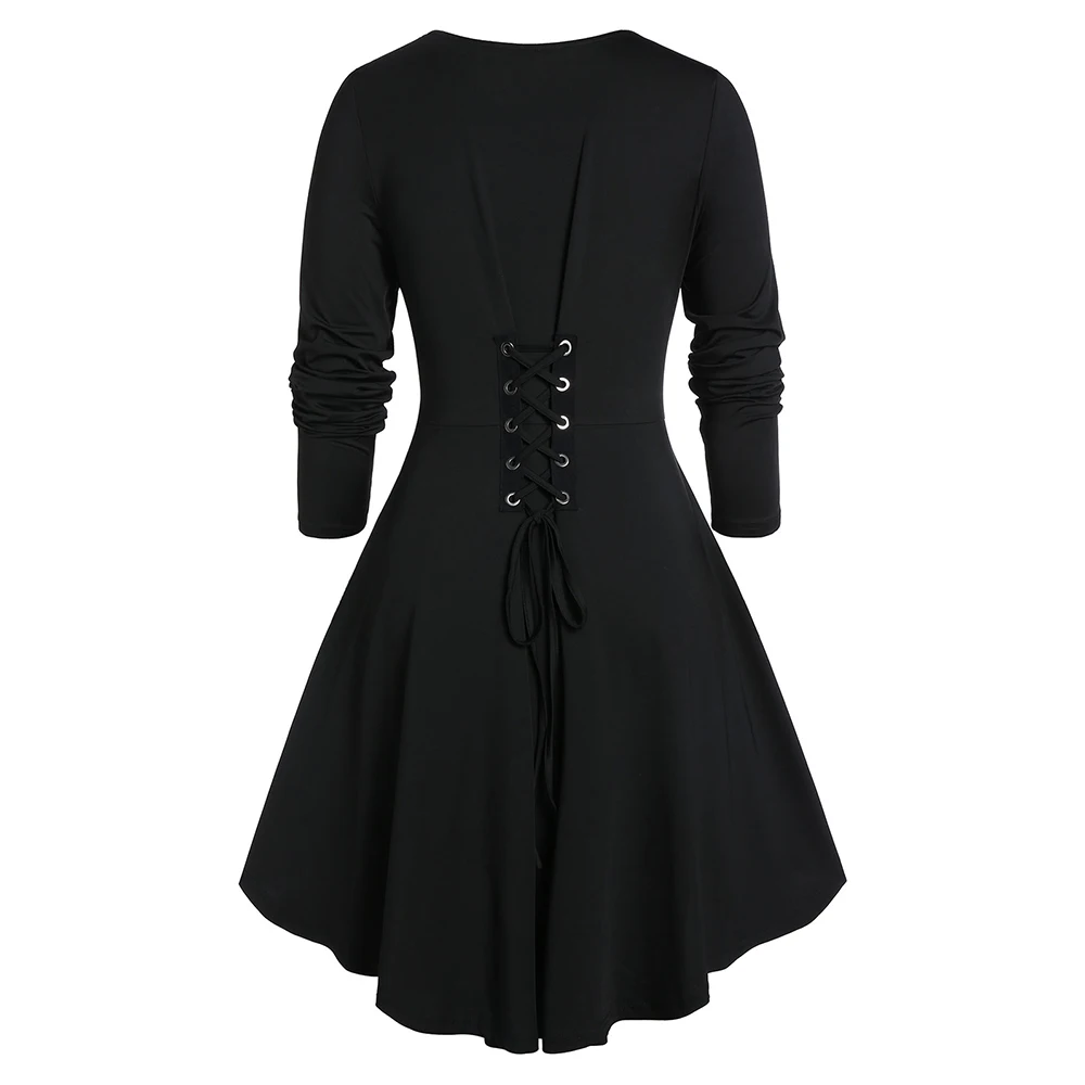 ROSEGAL размера плюс Контрастная туника на шнуровке Милая футболка с воротником