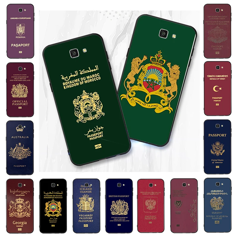 

Passport Phone Case For Samsung Galaxy J7 Pro J7Prime J5 Prime J2 J4 J6 Plus A10 A20 A30 A40 A7 A30S A9