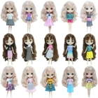 Модная Одежда для кукол, 1 комплект, Одежда для кукол Blythe, повседневная одежда, платье, сетчатая юбка, топы, брюки, рубашка, аксессуары для игрушек