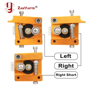 Экструдер MK8, блок из алюминиевого сплава для филамента Makerbot 1,75 мм, детали для 3D принтера, экструзия, правая, левая, короткая рука, комплект сделай сам