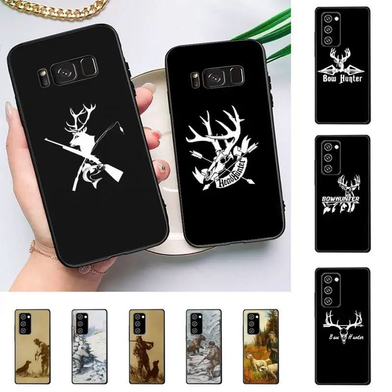 

Hunting animal and fishing man Phone Case For Samsung Galaxy Note 10Pro Note 20ultra cover for note20 note 10lite M30S