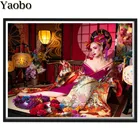 Японская гейша, женщина, сделай сам, 5D алмазная живопись, вышивка, полная вышивка, алмазная вышивка, мозаика, вышивка, украшение для стен, подарок