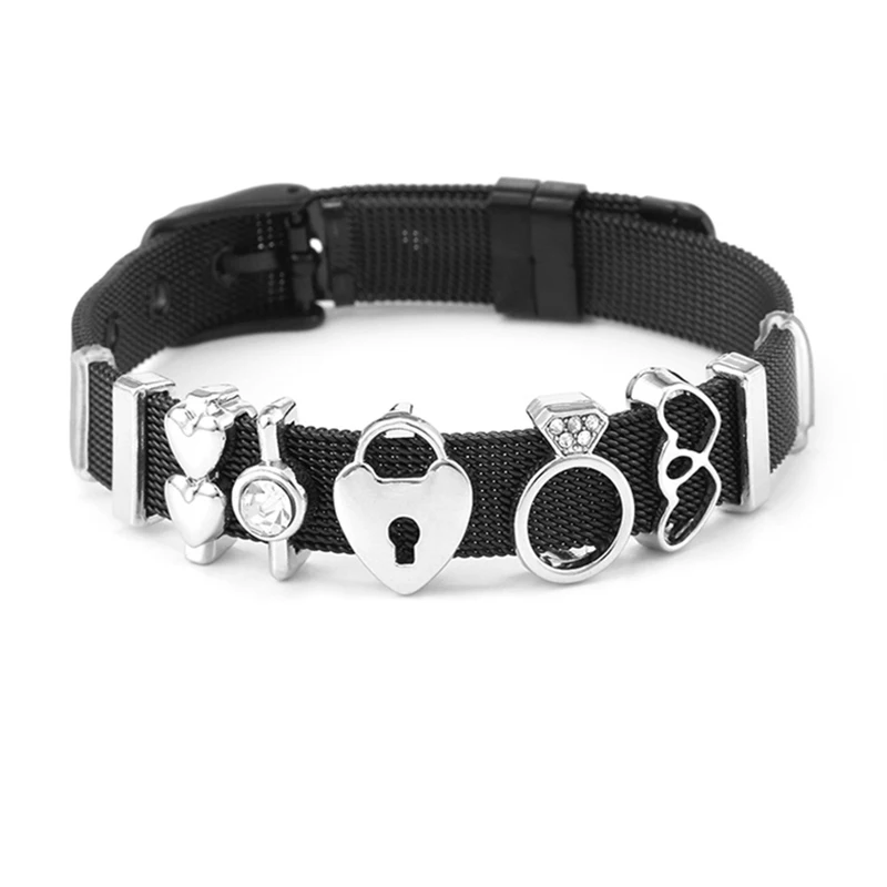 Новое поступление с серебряным покрытием в форме сердца короны очарование