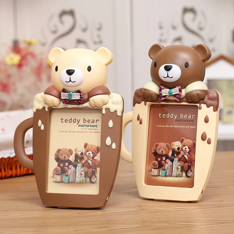 

Cup Bear Photo Frame Frames For Pictures Home Decoration Accessories Loft Decor