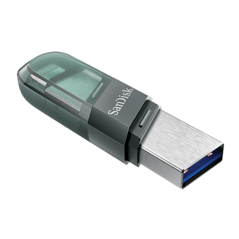 Флэш-накопитель USB SanDisk iXpand Flip OTG флешка 3 1 256 ГБ 128 64 MFi для iPhone iPad и Type-A