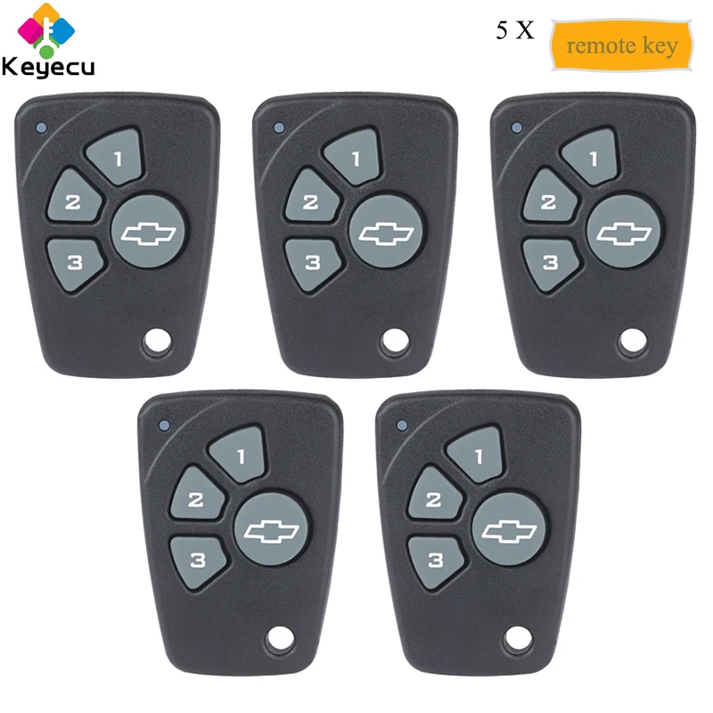 Запасной пульт дистанционного управления для автомобиля KEYECU 5 шт./лот с 3 кнопками