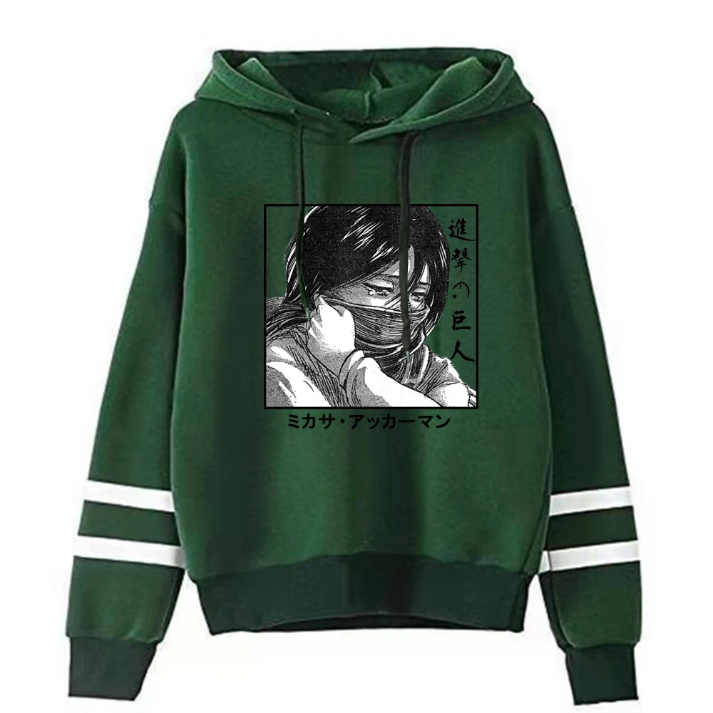 Mikasa Ackerman Hoodies Attack on Titan Sweetshirt Polyester Hoody Casual Hoodie Women
