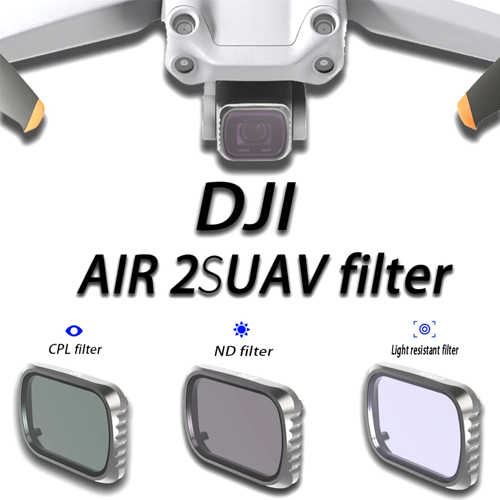

Photography Camera Accessories Lightweight Lens Filter Set Aluminum Anti Scratch Professional ND CPL Fit For DJI Mavic Air 2S