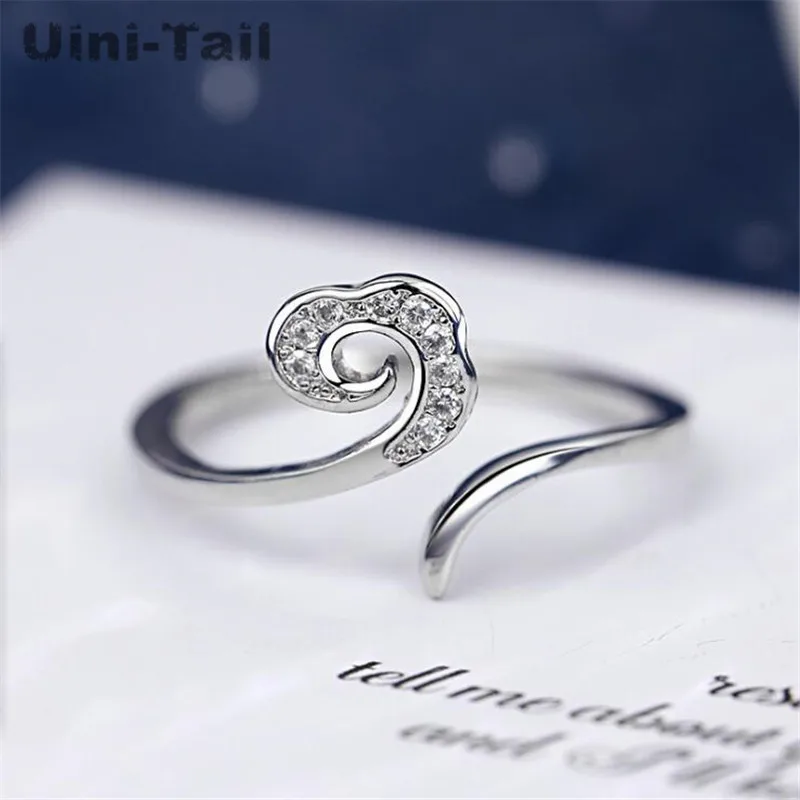 Uini-Tail горячая новинка 925 искусственное облако кольцо с микроинкрустацией модное