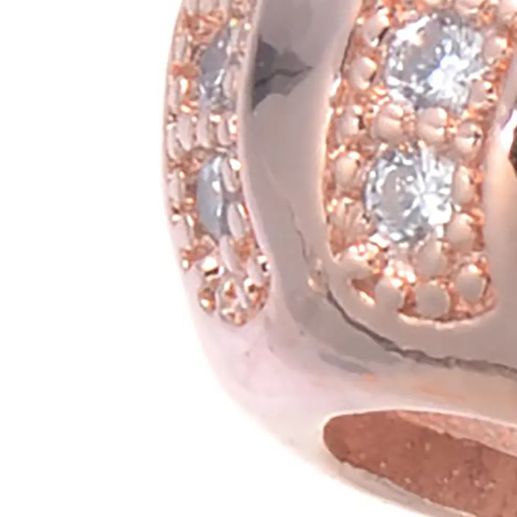 10 мм круглые волнистые полосы Хрустальные европейские Подвески Бусины DIY браслет