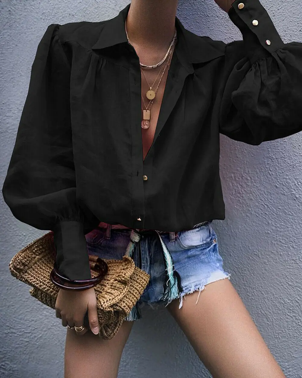 Осенняя новинка хит продаж женские свободные рубашки с длинным