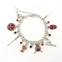 hbswui superhero charm bracelet movie show high quality fashion metal jewelry cosplay gifts for woman girl