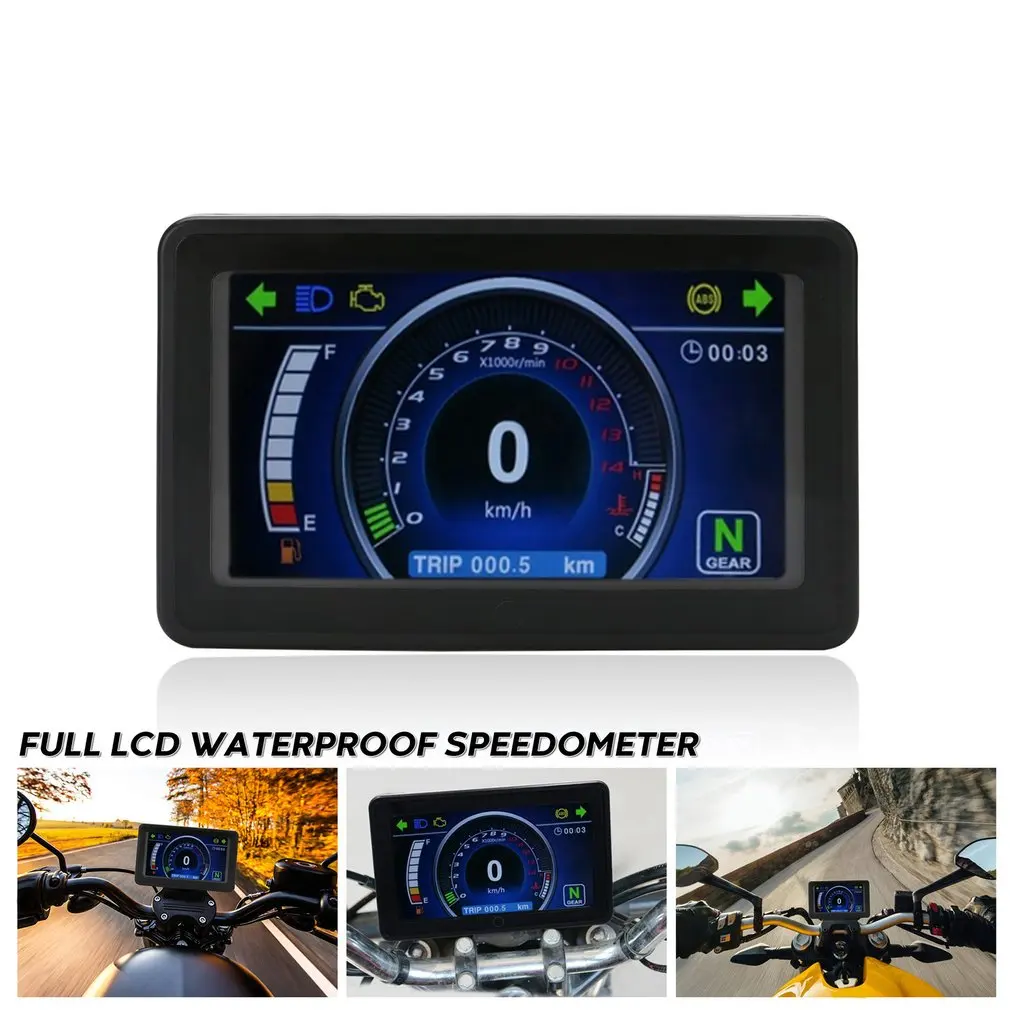 

1,2,4 Cylinder Universal Motorcycle LCD Display Cluster Replaceable Speedometer Multi-function Instrument Motorbike Dropship