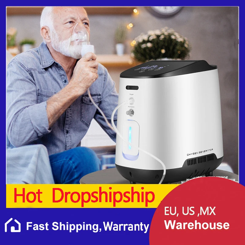 

Портативный кислородный концентратор VARON, миниатюрный кислородный Аппарат 1-7 л/мин, регулируемый очиститель воздуха для сна, домашний монит...