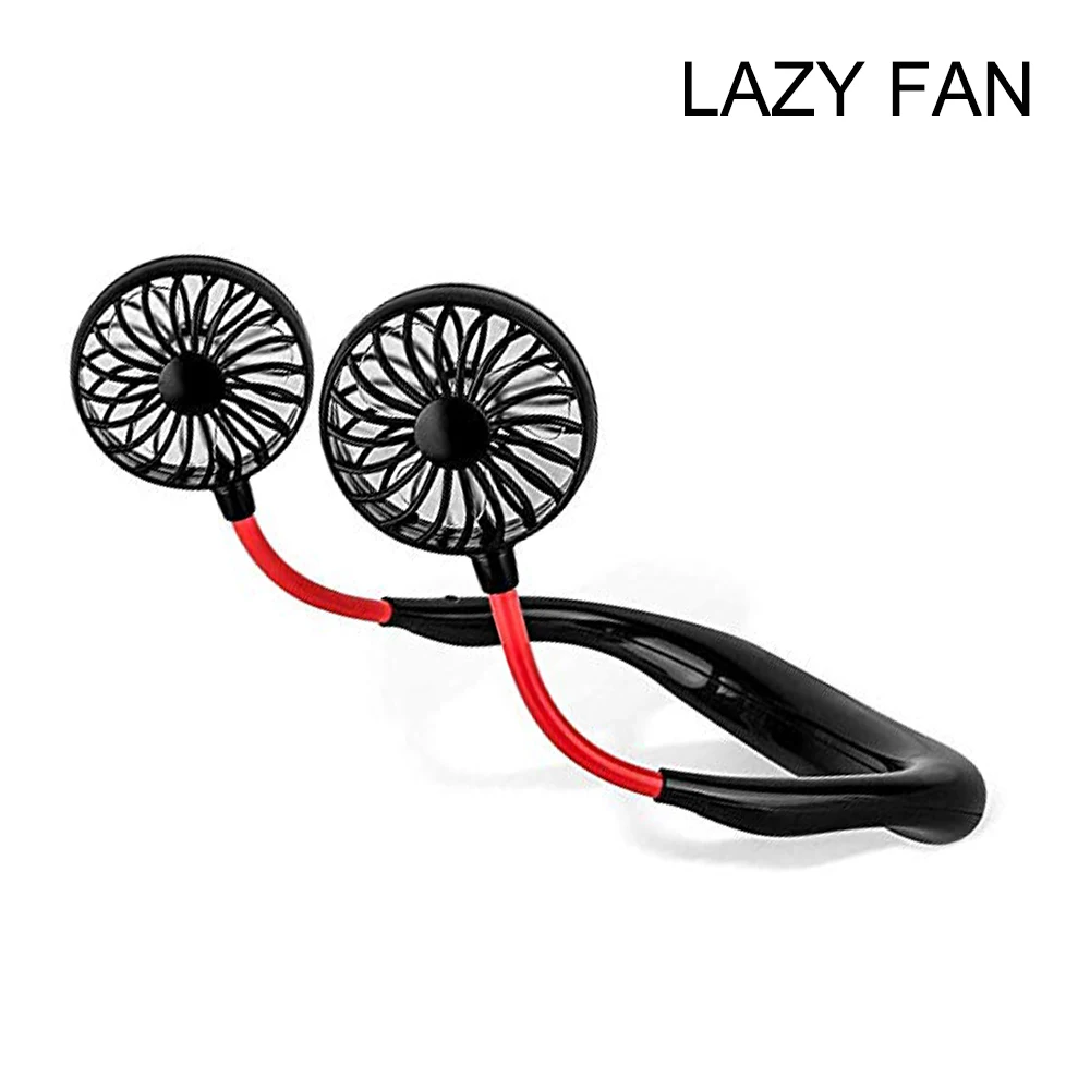 

New Portable Sports Hanging Neck Fan Air Cooler Fan Outdoor Convenient USB Charging Creative Mini Electric Air Cooling Fan