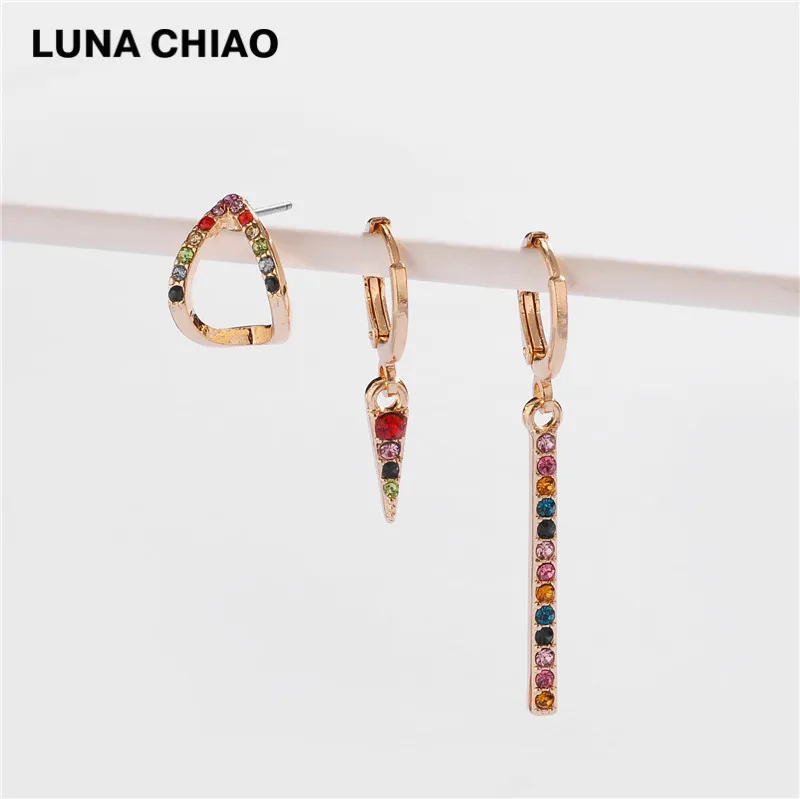 A0314 LUNA CHIAO, модное ювелирное изделие, лето, популярные мини обручи, серьги, кость уха, манжета, эмалированные серьги-манжеты, серьги Huggie - Окраска металла: A0314