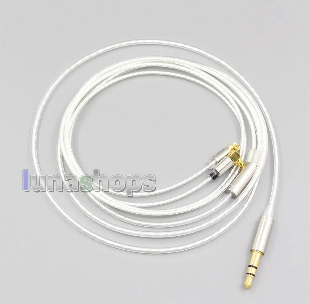 LN006521 7N посеребренный 90 градусов L форма MMCX кабель для наушников Etymotic ER4 XR SR ER4SR ER4XR
