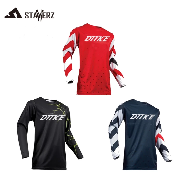 

motorcycle mountain bike team downhill jersey MTB Offroad DH MX bicycle locomotive shirt cross country mountain DIIKE jersey