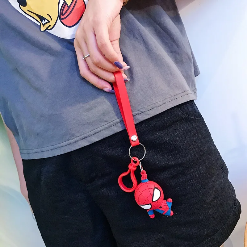 Cartoon Travel Luggage Milk Tea Decor Pendant Toy Lanyard For iPhone Airpods Protective case Key Chains Girl Bag Hang Car Key