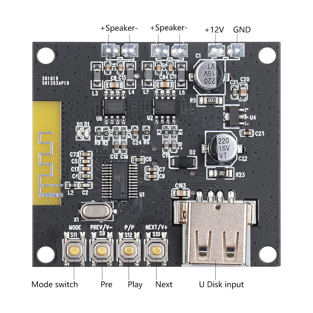 Цифровой усилитель звука AIYIMA Bluetooth 5.0 27 Вт x2 USB декодер Hi-Fi 2 0 стереоусилитель