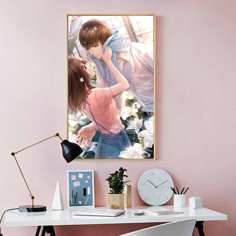 Картины по номерам произведение искусства любителей аниме красивый мальчик