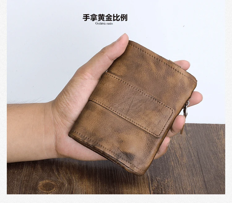 

Men's leather wallet, men's leather wallet, short vertical wallet, luxury card holder